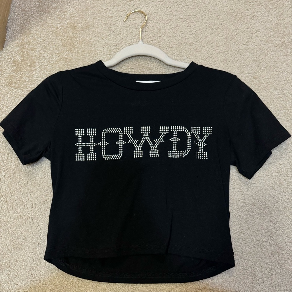 12th Tribe Howdy Black Baby Tee